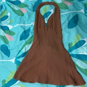 SET Active Lounge Wrap Tie Dress in Foxy, size Small